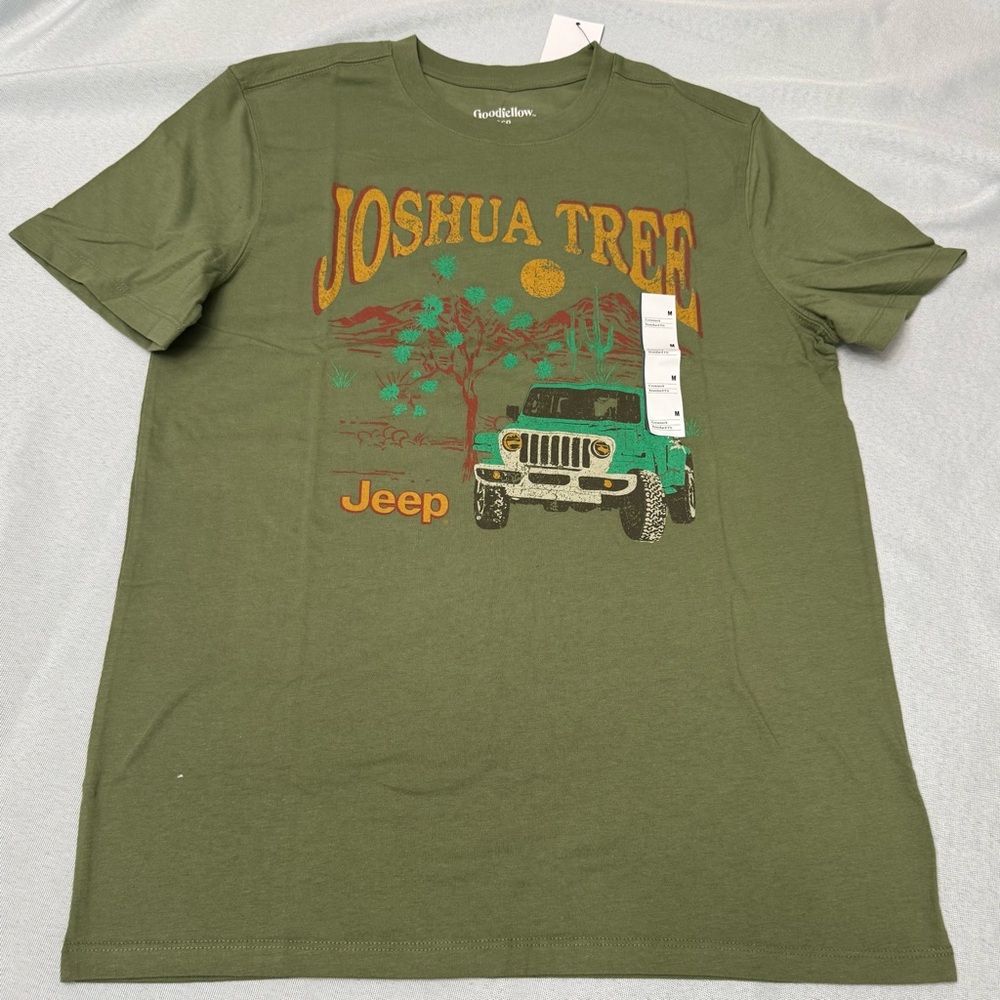 Goodfellow & Co Joshua Tree Graphic T-Shirt - Jeep - Size Medium - Green
